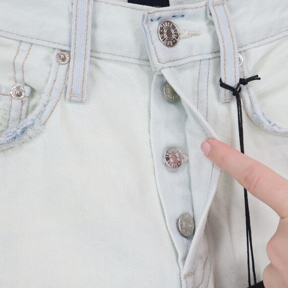 NWT Edwin Cai Classic High-Rise Straight Leg Denim Jean High Hopes Blue Size 25 - Picture 8 of 11